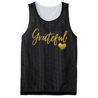 Grateful Heart Thanksgiving Mesh Reversible Basketball Jersey Tank