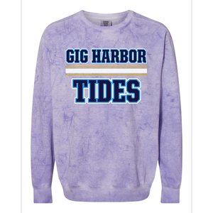 Gig Harbor Tides Horizontal Stripes Colorblast Crewneck Sweatshirt