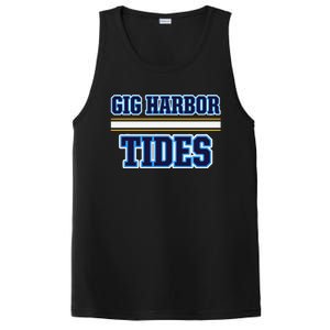 Gig Harbor Tides Horizontal Stripes PosiCharge Competitor Tank