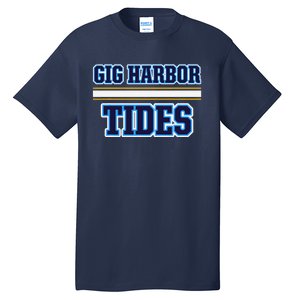 Gig Harbor Tides Horizontal Stripes Tall T-Shirt