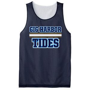 Gig Harbor Tides Horizontal Stripes Mesh Reversible Basketball Jersey Tank