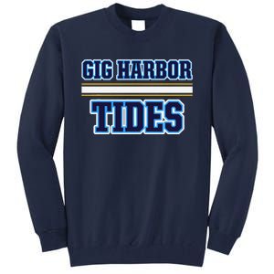 Gig Harbor Tides Horizontal Stripes Tall Sweatshirt