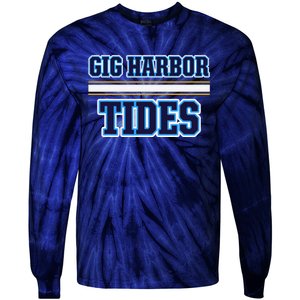 Gig Harbor Tides Horizontal Stripes Tie-Dye Long Sleeve Shirt