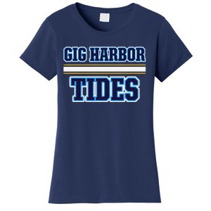 Gig Harbor Tides Horizontal Stripes Women's T-Shirt