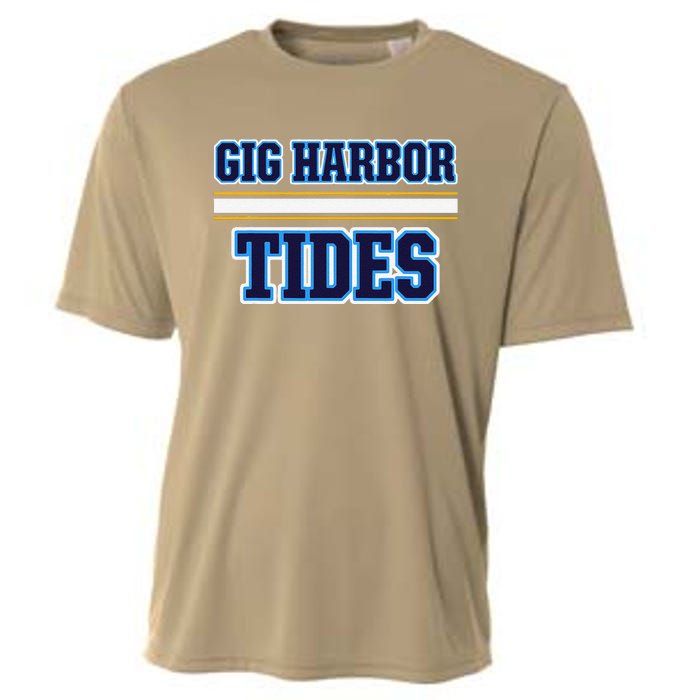 Gig Harbor Tides Horizontal Stripes Cooling Performance Crew T-Shirt