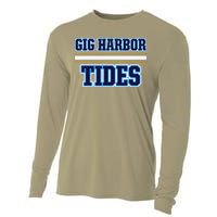 Gig Harbor Tides Horizontal Stripes Cooling Performance Long Sleeve Crew