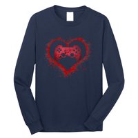 Gamer Heart Valentines Day Video Games Boy Long Sleeve Shirt