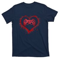 Gamer Heart Valentines Day Video Games Boy T-Shirt