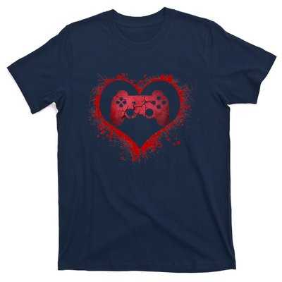 Gamer Heart Valentines Day Video Games Boy T-Shirt