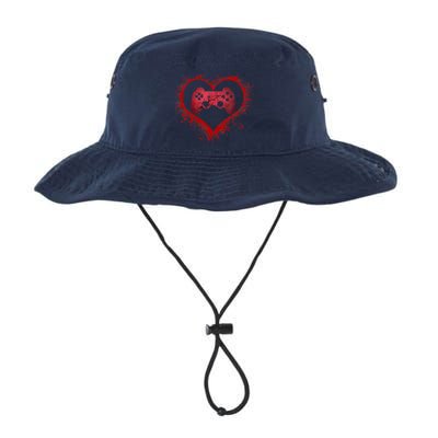 Gamer Heart Valentines Day Video Games Boy Bucket Hat