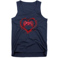 Gamer Heart Valentines Day Video Games Boy Tank Top