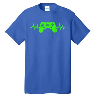 Gamer Heartbeat Video Games Ns Gaming Gift Tall T-Shirt