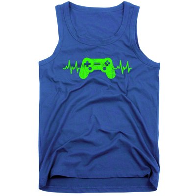 Gamer Heartbeat Video Games Ns Gaming Gift Tank Top