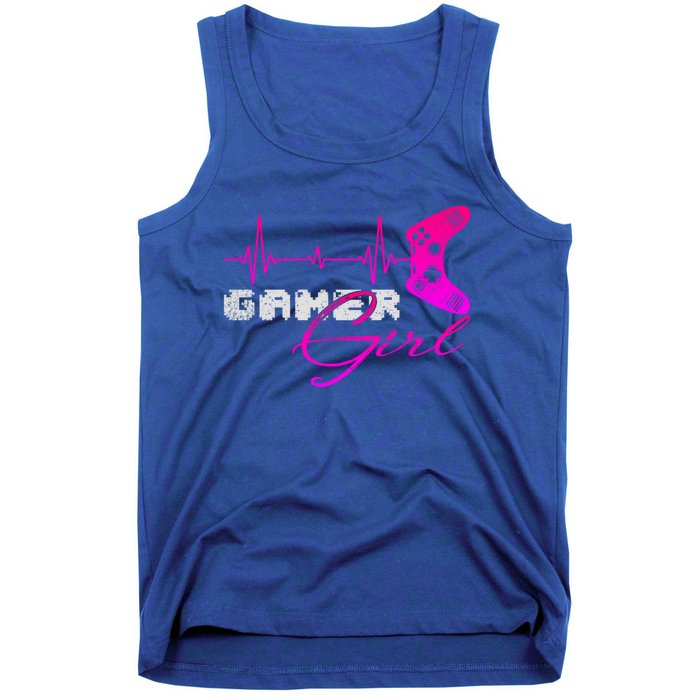 Gamer Heartbeat Video Games Controller Gaming Funny Gift Tank Top