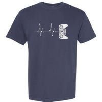 Gamer Heartbeat Video Game Lover Garment-Dyed Heavyweight T-Shirt