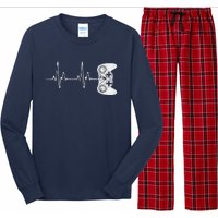 Gamer Heartbeat Video Game Lover Long Sleeve Pajama Set