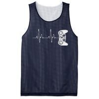 Gamer Heartbeat Video Game Lover Mesh Reversible Basketball Jersey Tank