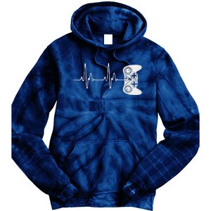 Gamer Heartbeat Video Game Lover Tie Dye Hoodie