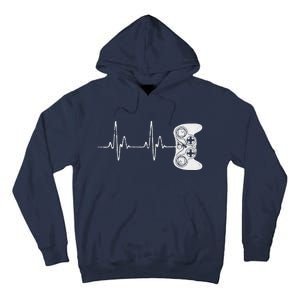 Gamer Heartbeat Video Game Lover Tall Hoodie