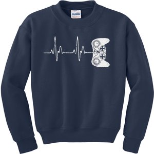 Gamer Heartbeat Video Game Lover Kids Sweatshirt