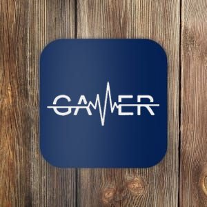 Gamer Heartbeat Video Games Graphic Coaster