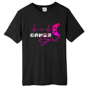 Gamer Heartbeat Video Games Controller Gaming Gift Tall Fusion ChromaSoft Performance T-Shirt