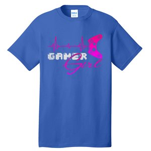 Gamer Heartbeat Video Games Controller Gaming Gift Tall T-Shirt