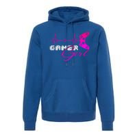 Gamer Heartbeat Video Games Controller Gaming Gift Premium Hoodie