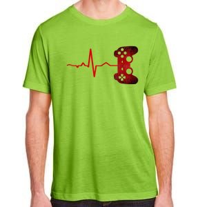 Gamer Heartbeat Video Games Gaming Adult ChromaSoft Performance T-Shirt