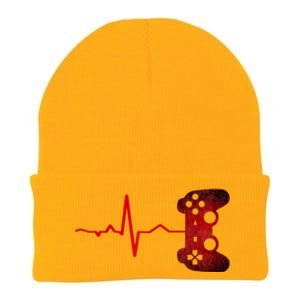 Gamer Heartbeat Video Games Gaming Knit Cap Winter Beanie