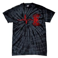 Gamer Heartbeat Video Games Gaming Tie-Dye T-Shirt