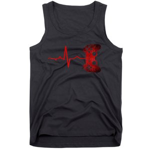 Gamer Heartbeat Video Games Gaming Tank Top