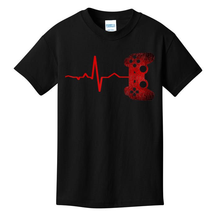 Gamer Heartbeat Video Games Gaming Kids T-Shirt