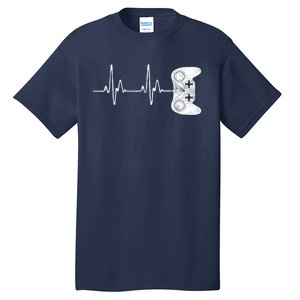 Gamer Heartbeat Video Game Lover Gift Tall T-Shirt