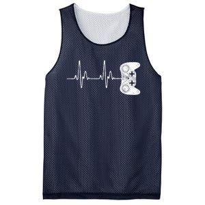 Gamer Heartbeat Video Game Lover Gift Mesh Reversible Basketball Jersey Tank