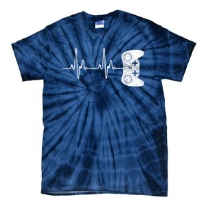 Gamer Heartbeat Video Game Lover Gift Tie-Dye T-Shirt