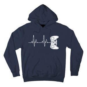 Gamer Heartbeat Video Game Lover Gift Tall Hoodie