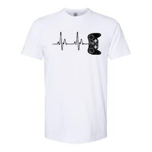 Gamer Heartbeat Video Game Lover Gift Softstyle CVC T-Shirt