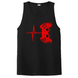 Gamer Heartbeat Video Games Gaming Gift PosiCharge Competitor Tank