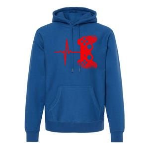 Gamer Heartbeat Video Games Gaming Gift Premium Hoodie