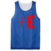 Gamer Heartbeat Video Games Gaming Gift Mesh Reversible Basketball Jersey Tank