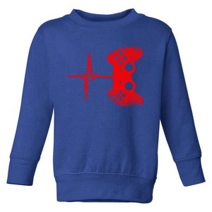 Gamer Heartbeat Video Games Gaming Gift Toddler Sweatshirt