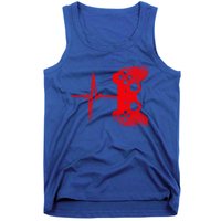 Gamer Heartbeat Video Games Gaming Gift Tank Top