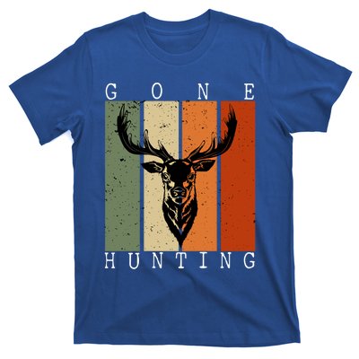 Gone Hunting Vintage Deer Hunting Lover Hunter And Gift T-Shirt