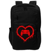 Gamer Heart Valentines Day Video Games Impact Tech Backpack