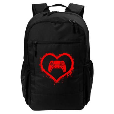 Gamer Heart Valentines Day Video Games Daily Commute Backpack