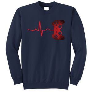 Gamer Heartbeat Video Games Gaming Teens Tall Sweatshirt