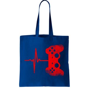 Gamer Heartbeat Video Games Gaming Ns Gift Tote Bag