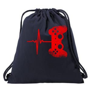 Gamer Heartbeat Video Games Gaming Ns Gift Drawstring Bag