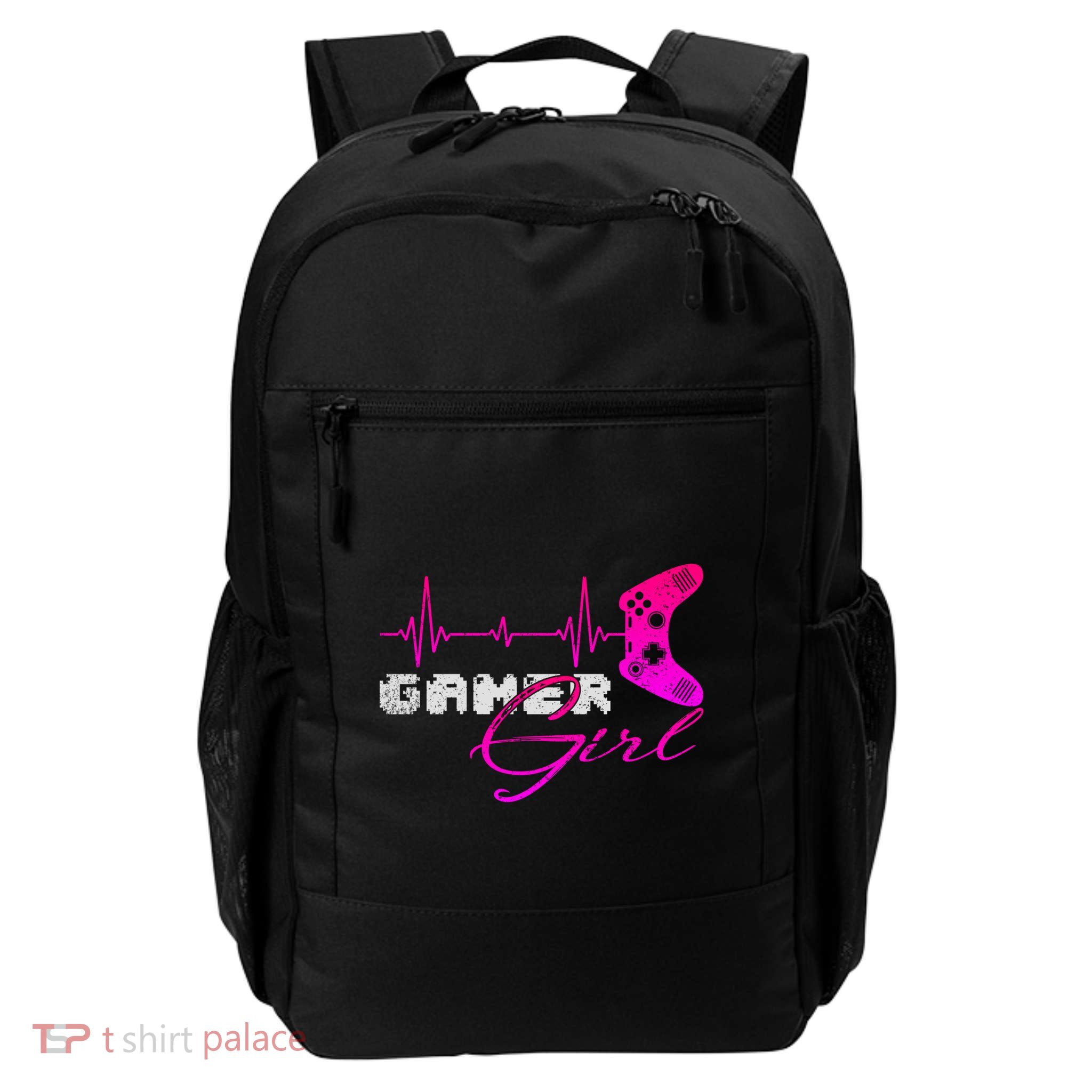 Gamer Heartbeat Video Games Controller Gaming Funny Gift Daily Commute Backpack